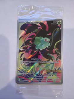 Pokemon TCG Mega Evolution Bulbasaur 133/132 Stamped Enhanced Booster Promo - Image 1