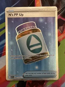 N's PP Up 262/217 Full Art Ultra Rare Pokemon Ascended Heroes ENGLISH NM - Image 1