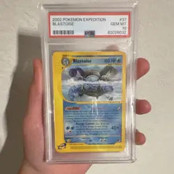 Pokemon Blastoise Expedition Base Set 2002 Rare Regular PSA 10 037/165 - Image 2