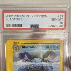 Pokemon Blastoise Expedition Base Set 2002 Rare Regular PSA 10 037/165 - Image 5