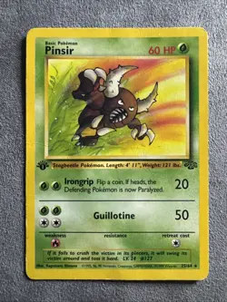 Pokemon TCG Pinsir Jungle 25/64 Regular 1st Edition Rare - Image 1