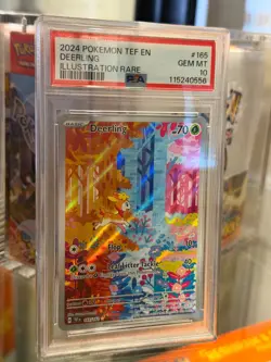 2024 POKEMON TEF EN-TEMPORAL FORCES ILLUSTRATION RARE #165 DEERLING PSA 10 - Image 1