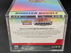 Pokemon TCG S&V Prismatic Evolutions Booster Bundle Display Case w/Acrylic Case - Image 3