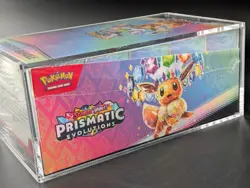 Pokemon TCG S&V Prismatic Evolutions Booster Bundle Display Case w/Acrylic Case - Image 4