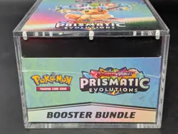 Pokemon TCG S&V Prismatic Evolutions Booster Bundle Display Case w/Acrylic Case - Image 5