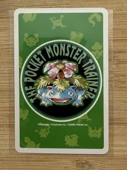 Pokemon Rhydon 1996 Vintage Playing Card Poker Green Venusaur Nintendo Japan - Image 2