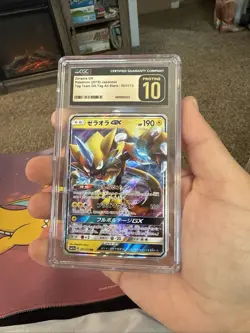 2019 Japanese Pokemon Zeraora GX Tag Team GX All Stars 051/173 CGC 10 PRISTINE - Image 1