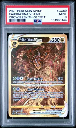 Pokemon Giratina VSTAR GG69/GG70 Crown Zenith Galarian Gallery Holo PSA 9 - Image 1