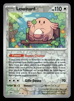 Carte Pokemon LEVEINARD 113/165 HOLO REVERSE EV3.5 MEW 151 FR - Image 1