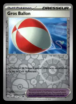 Carte Pokemon GROS BALLON 155/165 REVERSE EV3.5 MEW 151 FR - Image 1