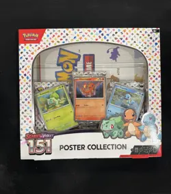 Pokemon TCG Scarlet & Violet 151 Poster Collection Box 3 Packs New Sealed 820650853166 - Image 1