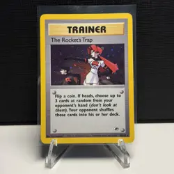 Pokemon TCG The Rocket's Trap 19/132 Gym Heroes Holo LP - Image 1