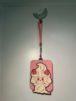 Alcremie Silicone Display Frame Case Key Chain Pokemon TCG S-Chinese - Image 1