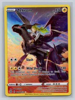 2022 Pokemon SWSH Brilliant Stars Zekrom Trainer Gallery Holo #TG05/TG30 - Image 1