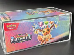 Pokemon TCG S&V Prismatic Evolutions Booster Bundle Display Case w/Acrylic Case - Image 4