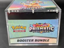Pokemon TCG S&V Prismatic Evolutions Booster Bundle Display Case w/Acrylic Case - Image 5