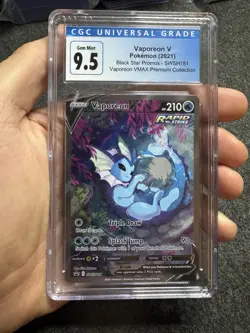 Pokemon Vaporeon V VMAX Premium Coll. Full Alt Art Promo SWSH181 CGC 9.5Gem Mint - Image 1