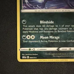 Pokemon Umbreon Promo 009/015 McDonald's 2024 Stage 1 110HP Moon Mirage - Image 3