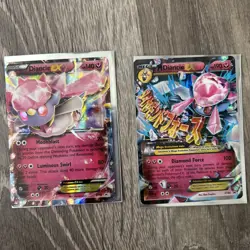 Pokemon TCG M Diancie EX & Diancie EX XY Promos Holo Mega Evolution Fairy 2015 - Image 1
