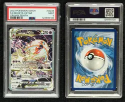 Full Art - Deoxys VSTAR Pokemon Sword Shield Crown Zenith Galarian Gallery PSA 9 - Image 3