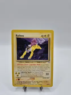 Nintendo Raikou Neo Revelation Rare 60 HP 22/64 Pokemon TCG English - Image 1