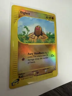 Pokemon Diglett 40 HP Expedition 106/165 Reverse Holo Common 2002 English - Image 3