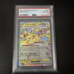 2024 Pokemon Surging Sparks Pikachu Ex #057/191 PSA 10 - Image 1