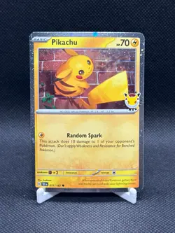 Pikachu 051/162 - Cosmos Holo - Pokemon Day 2026 Stamped Promo - Pokemon TCG - Image 1