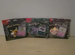 Pokemon Paldean Fates Tech Sticker Collection SET of 3 NEW Sealed Scarlet Violet - Image 1