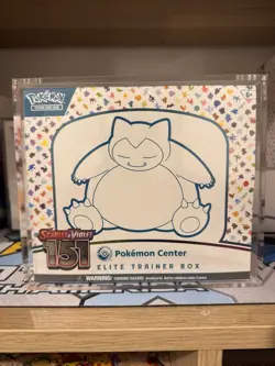 Pokemon TCG - 151 PC Exclusive Elite Trainer Box ETB Sealed w Acrylic Case - Image 1