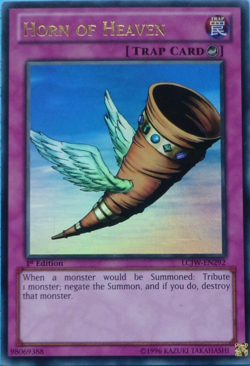 Horn of Heaven - LCJW-EN292 Ultra Rare Yu-Gi-Oh TCG Card 1st Edition - Image 1
