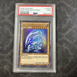 2016 Yu-Gi-Oh! Blue-Eyes White Dragon CT13-EN008 Ultra Rare PSA 9 - Image 1