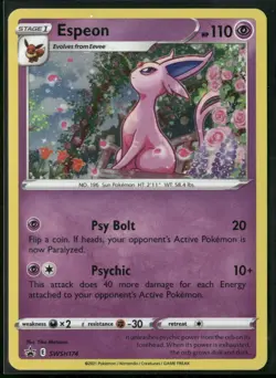 Espeon SWSH174 NM - Black Star Promo - Sword & Shield Promos Pokemon TCG - Image 1