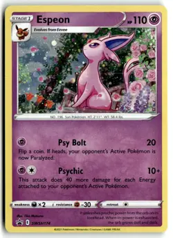 NM-Mint Espeon #SWSH174 Black Star Promo Pokemon TCG - Image 1