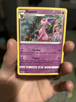 Espeon SWSH174 Black Star Cosmos Holo Promo 2021 Pokemon TCG - Image 1