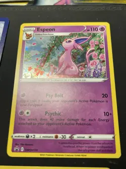 Pokemon TCG Sword & Shield Espeon SWSH174 Black Star Promo Cosmos Holo NM - Image 1