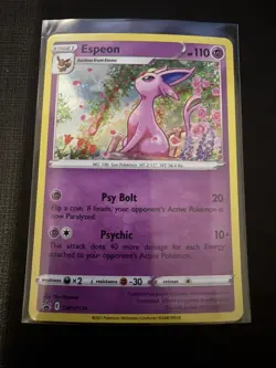 Pokemon TCG Espeon SWSH174 Black Star Cosmos Holo - NM Condition! - Image 1