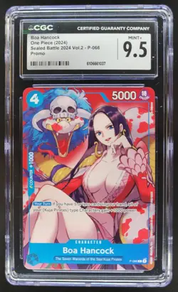 2024 ONE PIECE CCG BOA HANCOCK P-066 SEALED BATTLE PROMOS CGC 9.5 A PT - Image 1