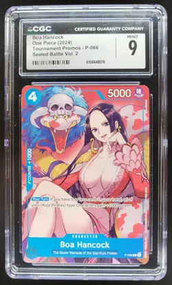 2024 ONE PIECE CCG BOA HANCOCK P-066 SEALED BATTLE PROMOS CGC 9 A PT - Image 1