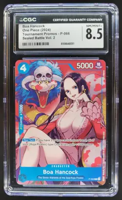 2024 ONE PIECE CCG BOA HANCOCK P-066 SEALED BATTLE PROMOS CGC 8.5 A PT - Image 1
