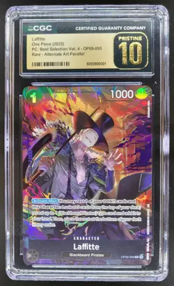 2025 ONE PIECE CCG LAFFITTE ALT ART OP09-085 RARE CGC 10 PRISTINE A PT - Image 1