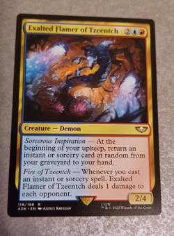MTG - Exalted Flamer of Tzeentch - Universes Beyond: Warhammer 40k - Near Mint - Image 1