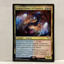 MTG Exalted Flamer of Tzeentch Magic: The Gathering Warhammer 40K Rare #119 - Image 1