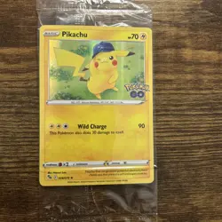 Pokemon Pikachu TCG Holo Rare Card Sealed, Pokemon Go 028/078 Pokemon Go stamped - Image 1