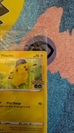 Pokemon Pikachu TCG Holo Rare Card Sealed, Pokemon Go 028/078 Pokemon Go stamped - Image 2