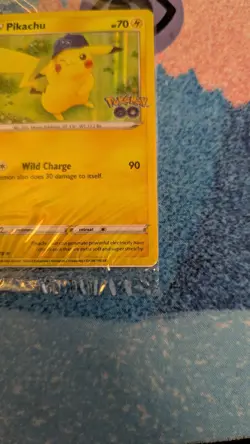 Pokemon Pikachu TCG Holo Rare Card Sealed, Pokemon Go 028/078 Pokemon Go stamped - Image 3