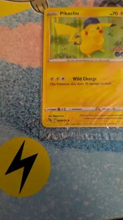 Pokemon Pikachu TCG Holo Rare Card Sealed, Pokemon Go 028/078 Pokemon Go stamped - Image 4