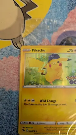 Pokemon Pikachu TCG Holo Rare Card Sealed, Pokemon Go 028/078 Pokemon Go stamped - Image 5