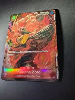 One Piece Card Game CCG TCG Roronoa Zoro OP01-025 Alternate Alt Art Pack Fresh - Image 2