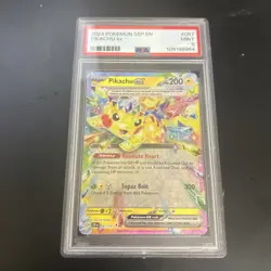 2024 Pokemon SV Surging Sparks SSP EN Pikachu Ex #057/191 PSA 9 - Image 1
